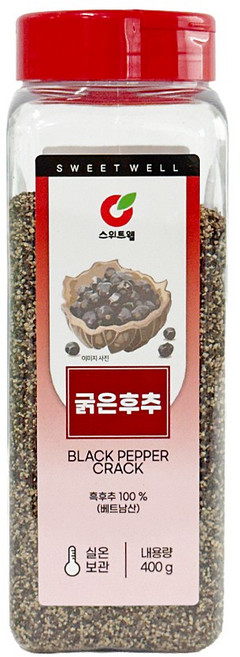 푸드올마켓_ 스위트웰 굵은후추 400g, 1개