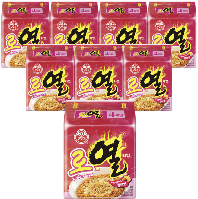 오뚜기 로열라면 120g 4입 x 8개, 32개