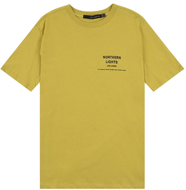 [카이아크만] 프린트 반팔 티셔츠(KQBTS517W0_YE)