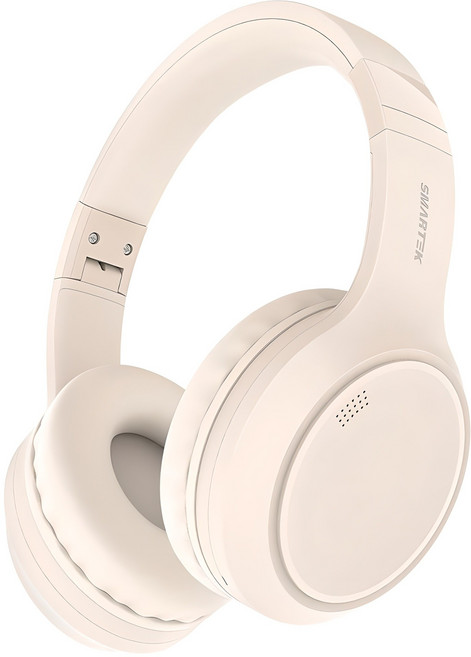 스마텍 액티브 노이즈캔슬링 무선 블루투스 헤드셋, 화이트, STBT-H180ANC