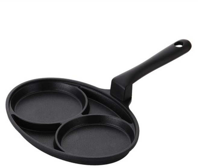 키친플라워 2구 에그팬, 20cm, 7개