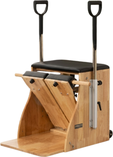 일리오시 고품질원목 필라테스 체어 기구스트레칭 요가 홈트 가정용 코어 강화, 1개, 블랙