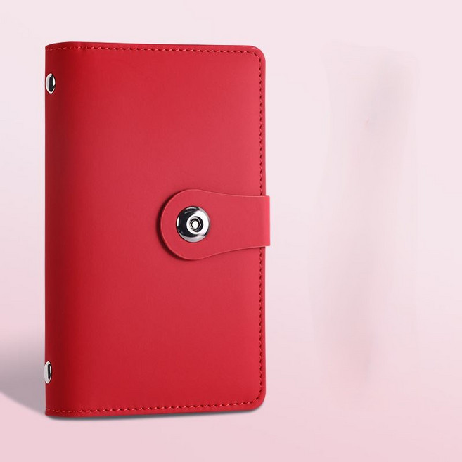 다이어리 새해 신년 현금 바인더 지폐 수납 지갑 챌린지 속지 현금다이어리, 레드