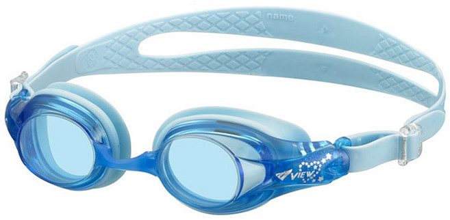 뷰 아동 수경 V722JASA 일반렌즈 물안경, 1개, LB