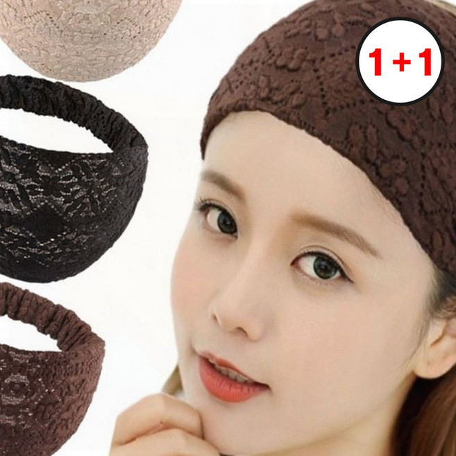 중년 여성 비니 조리 두건 소프트 헤어밴드 주방 세안용(1+1상품으로 주문수량의 2배수량 배송)