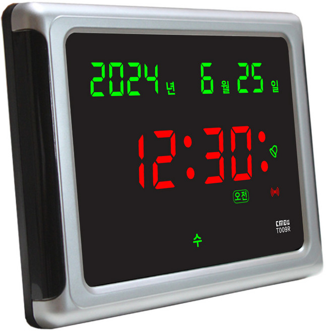 씨모스 디지털 LED 탁상시계, K-T009W, T009W