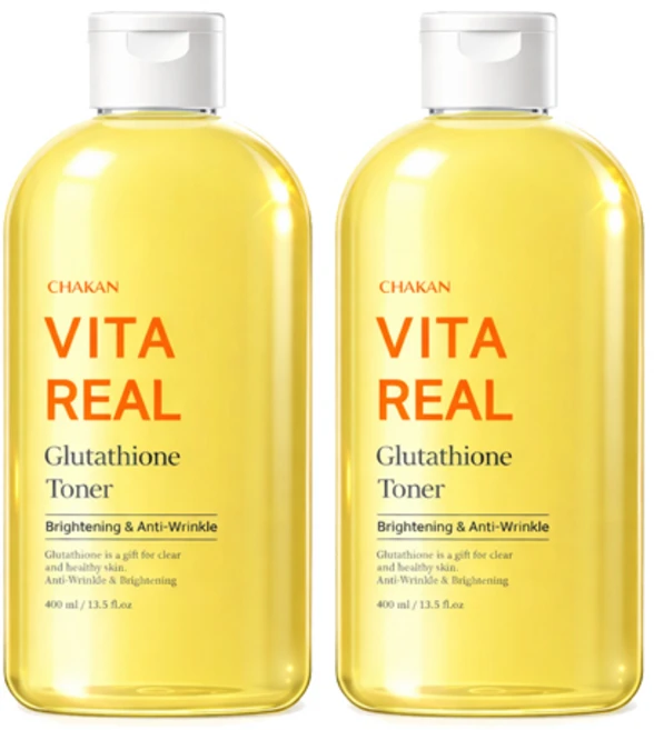 기미 잡티 주근깨 화이트닝 미백 비타민 글루타치온 토너, 400ml, 2개 - 쿠팡
