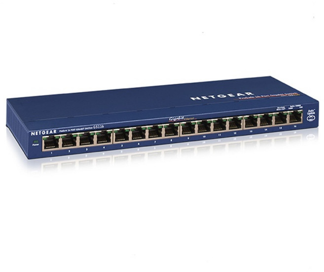 NETGEAR GS116 v2 스위칭허브 기가 16포트, 1개