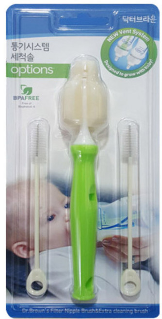 닥터브라운 젖병솔 /젖병 브러쉬 전용솔, 브라운, 1개