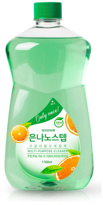 은나노스텝 시즌3 다용도 세정제 리필, 1.1L, 1개