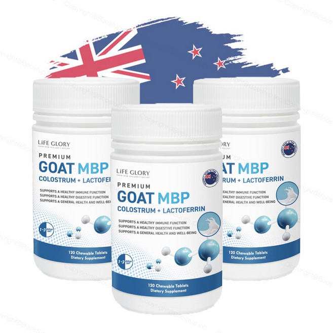 라이프글로리 뉴질랜드 산양 MBP 락토페린+초유 120정x3통, 3개, 120정