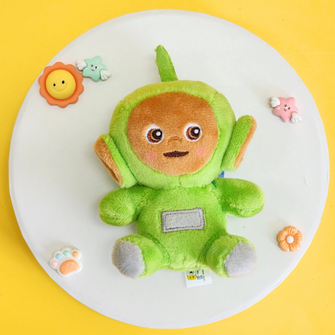 BSC 꼬꼬마 텔레토비 시팅 인형 열쇠고리 키링 보라돌이 뚜비 나나 뽀 가방고리 봉제인형 미니, 1개, 2. 뚜비 시팅 미니키링, 7cm