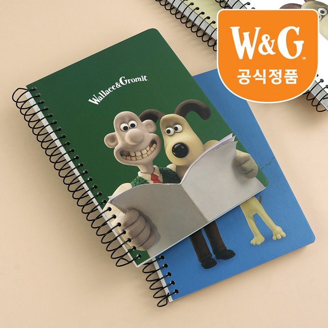 월레스와 그로밋 원링노트 베이지, 1개, 1종 베이지