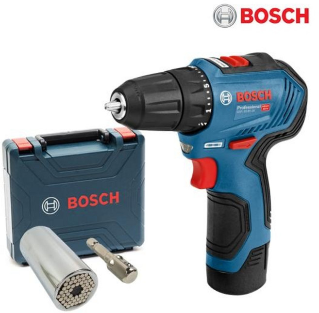 보쉬 심플 충전 전동드릴 GSR 10.8V-30, 1개