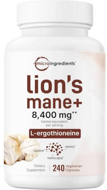 Micro Ingredients 마이크로 인그리디언츠 유기농 메가 버섯 10-in-1 복합 포뮬러 파우더 면역 시스템 강화제 10온스 284일 분량 차가 사자갈기버섯 동충하초, Lions Mane Mushroom, 1개 - 쿠팡