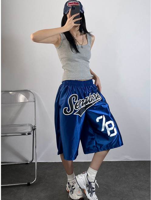 빅사이즈나염져지 트레이닝 버뮤다 와이드 밴딩반바지 남녀공용 단체복 무대복 공연의상 워터밤 흠뻑쇼 스트릿힙합 케이팝커버댄스줌바댄스복줌바웨어줌바닷컴 방송댄스복에어로빅복여름신상추천