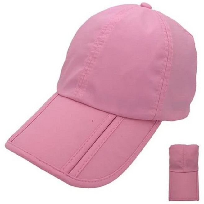 RUNGEASINI 접이식 골프 모자 브레인 야구 UPF50 + 태양 포켓 통기성 라이딩 러닝 스포츠 캐주얼 여름, [01] pink, 1개