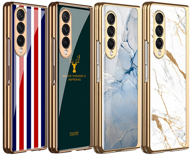 갤럭시폴드3케이스 갤럭시Z폴드3케이스 스트랩 슬림 하드 강화유리