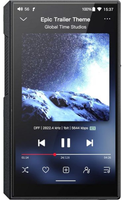 FiiO 피오 M11S 휴대용 오디오플레이어 디지털DAP 스냅드래곤660, Black, Black