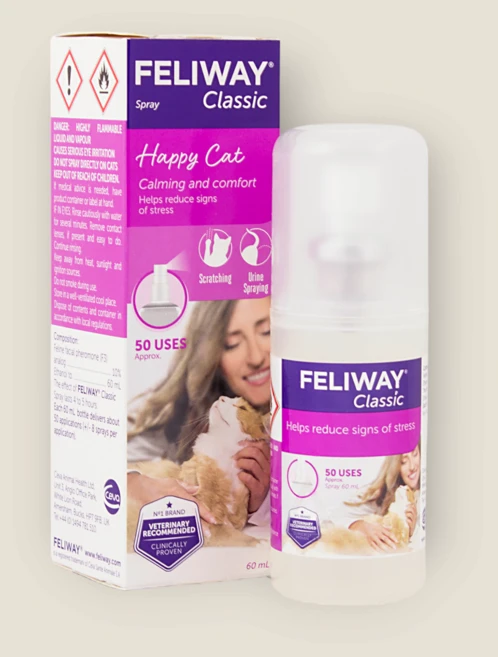 고양이 펠리웨이 스프레이 60ml 이사 외출 스트레스 완화용, 1개 - 쿠팡