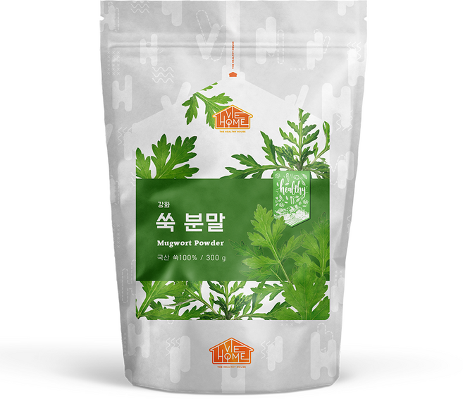 비옴 100% 국산 진한 쑥분말 쑥가루 쑥두유 쑥라떼, 1개, 300g