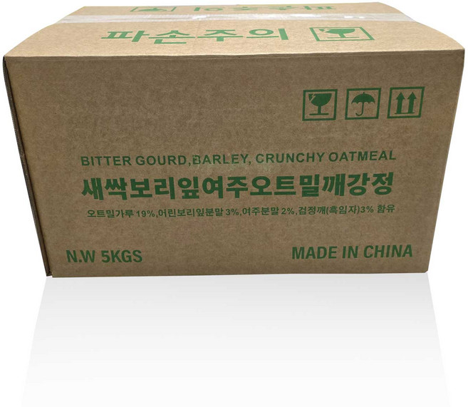 황토마을 대용량 새싹보리잎여주 오트밀깨강정, 1박스, 5kg