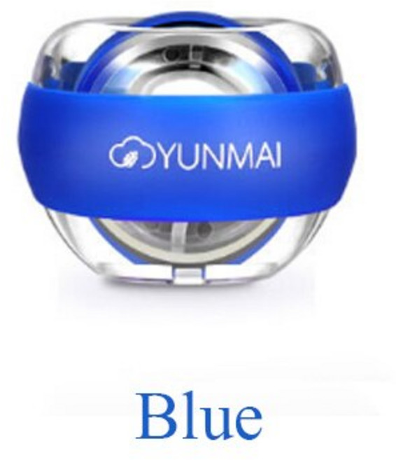 Xiaomi Youpin Yunmai Powerball Anti-stress Wrist Trainer LED Gyroball Essential Spinner Gyroscopic F, 06 파란, 1개