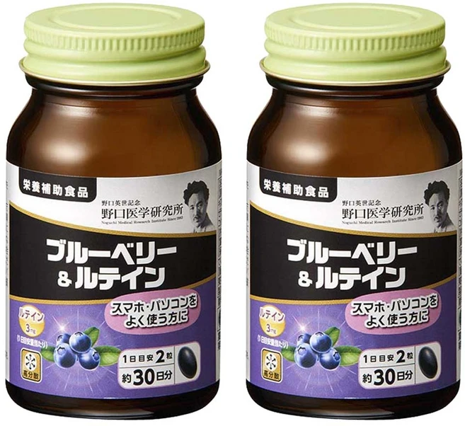 노구치의학연구소 블루베리 & 루테인 3mg 소프트 캡슐, 2개, 60정 - 쿠팡