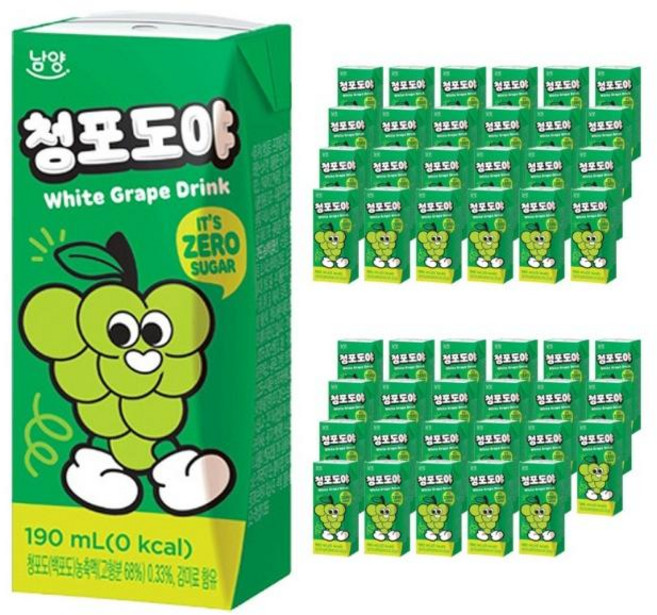 남양 청포도야 제로, 48개, 190ml