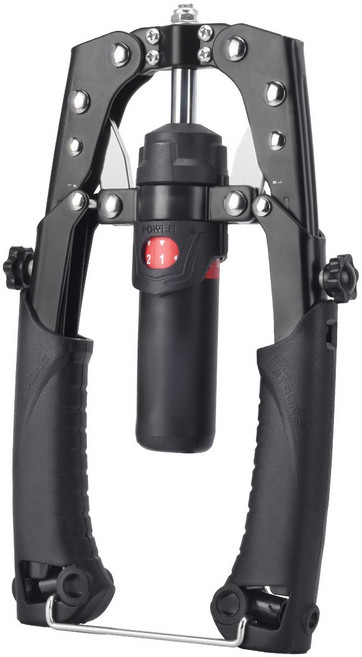 ABAHUB 프로 유압식 완력기 가슴 팔 운동기구 강도조절, 1개, 검정색