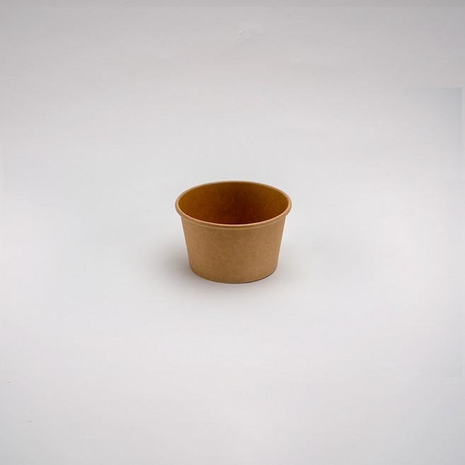 6온스 97파이 크라프트 원형용기 패트뚜껑 세트, 1개, 10세트