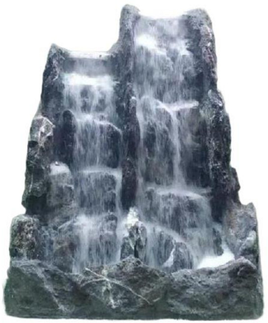 인공 암석폭포 수조꾸미기 펌프 수족관 조경 장식 폭포 어항폭포 샌드 물고기 어항 백색