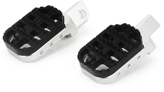 CF MOTO CFMOTO 800 MT 800MT 800mt 800 Mt 바이크 오토바이 블랙 실버 풋 페그 알루미늄 발받침 확장 가능 톱니 페달 키트, 4) Silver Black, [04] Silver Black, 1개