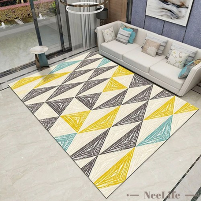 니라이프 북유럽 모던 거실 러그 특대형 사계절 침실 러그
