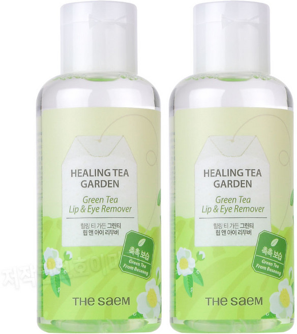 더샘 힐링 티 가든 그린티 립 앤 아이 리무버, 150ml, 2개