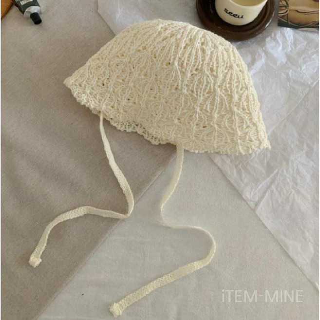 버킷햇 안은진모자 뜨개 니트 스트랩 벙거지햇 언니네산지직송 끈달린 패션 데님 사파리, 2. 베이지