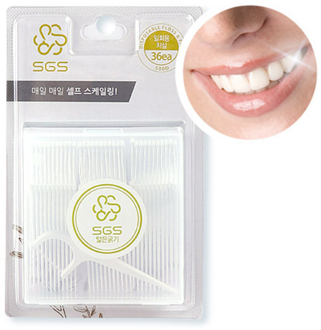 SGS 일회용 손잡이 치실 36개, 36개입, 1개