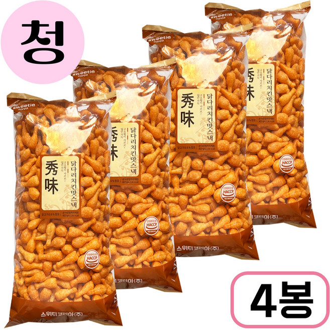 원하프닭다리치킨맛스넥900gx4개스위트, 4개, 900g