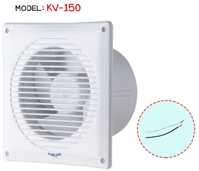 금강 업소용 창문 창틀 욕실 화장실 아파트 원룸 환풍기 KV-100 KV-150 KV-100D, 금강 욕실환풍기 KV-150, 1개