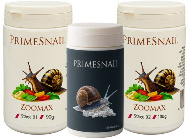 쥬맥스 달팽이 영양사료 +탄산칼슘 세트 스텝2, 1세트, 100g