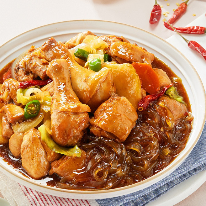 당면 듬뿍! 안동식 찜닭 밀키트 대용량 간편식, 1개, 1.677kg