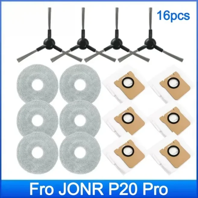 JONR P20 PRO 진공 교체 액세서리 부품 예비용 먼지 봉투 호환 가능, 05 16PCS, 1개