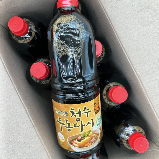 도매/업소용 청수식품 우동다시 1박스(1.8Lx8개입) 우동국물소스, 8개, 1.8L