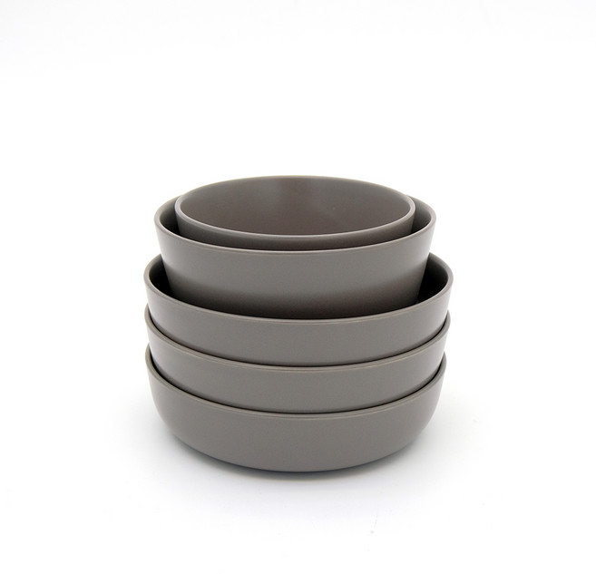 라씨에뜨 온반 식기 그릇세트 홈세트 혼밥세트 1인식기세트 5P, 공기1P+대접1P+찬기3P, 잿빛