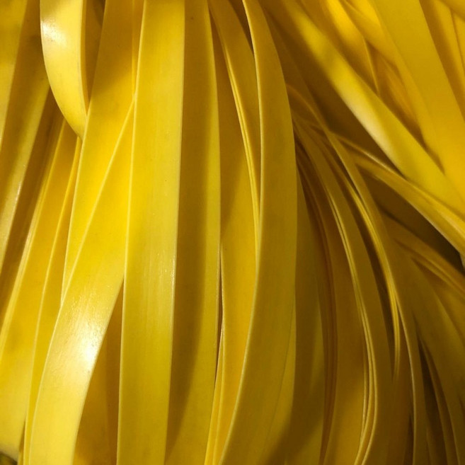 編織藤條環保仿藤手工材料 寬8mm厚1mm 約85-90米/斤, 黃色扁線, 1個