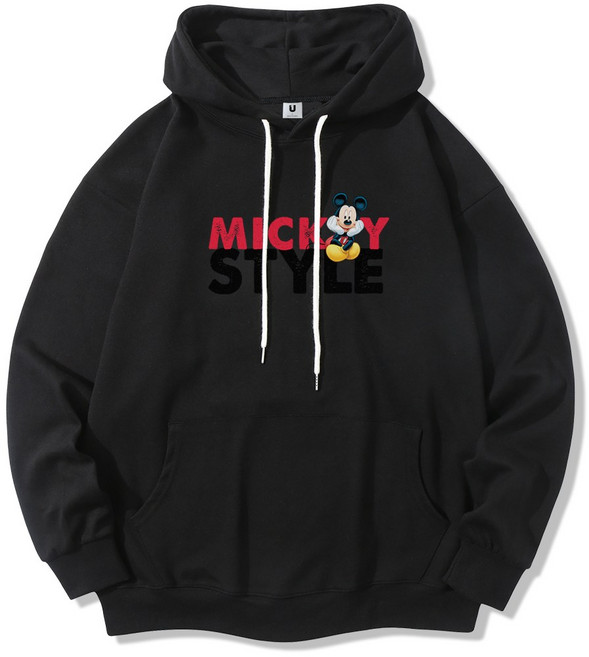 일루소 디즈니 특양면 미키레터링 후드티