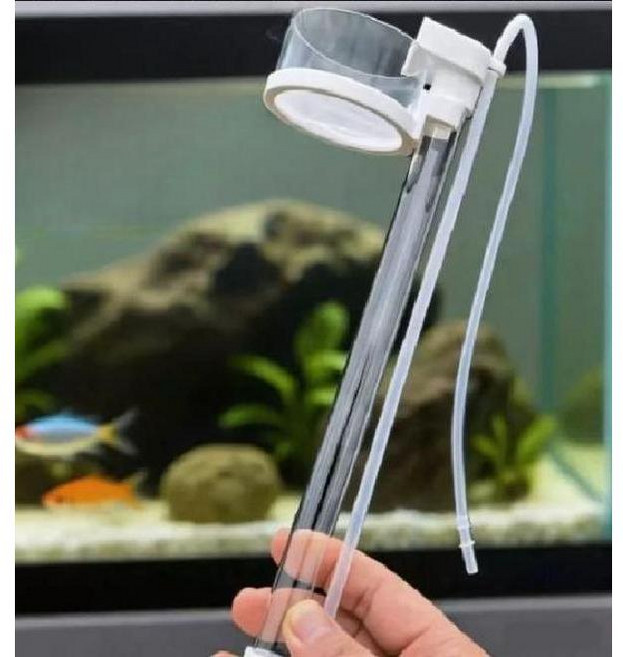 어항 집똥기 공압식 어류 대변 수집기 똥 흡입 도구 여과기 순환 수족관 물갈이 펌프 바닥, 기본 1개