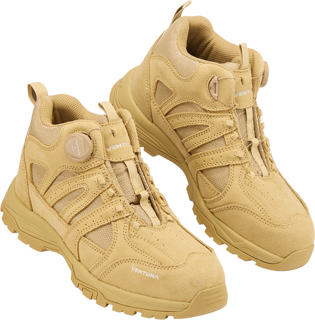 벤투라 6인치 안전화 KCs 안전인증 발편한 경량 초경량 다이얼 작업화 사막화 전술화 VT-502D