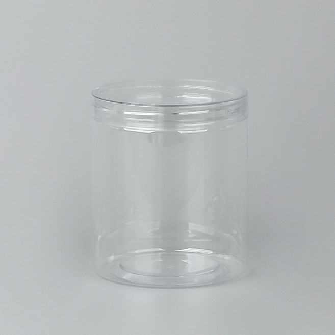 새로피엔엘 원형쿠키통 투명플라스틱통 견과류통 쿠키용기원형(GL-008S), 10개