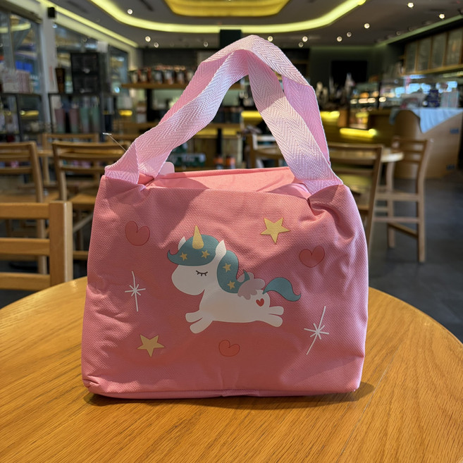 KOM 兒童餐袋 保溫保冷袋 幼兒園 便當袋, 獨角獸餐袋, 1個